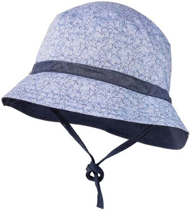 Jamiks MERLIN kapelusz wiązany na lato bucket hat niebieski