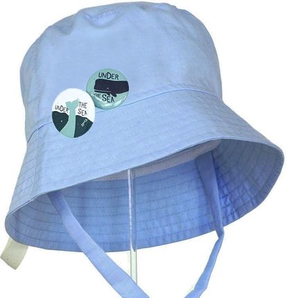 Pupill Samuel kapelusz wiązany dla chłopca na lato bucket hat + przypinki
