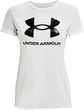 Damska koszulka Under Armour SPORTSTYLE GRAPHIC SHORT SLEEVE 1356305-102 biały L