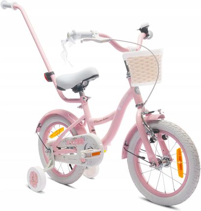 Sun Baby 14 Cali Rowerek Dziecięcy Flower Bike Różowy