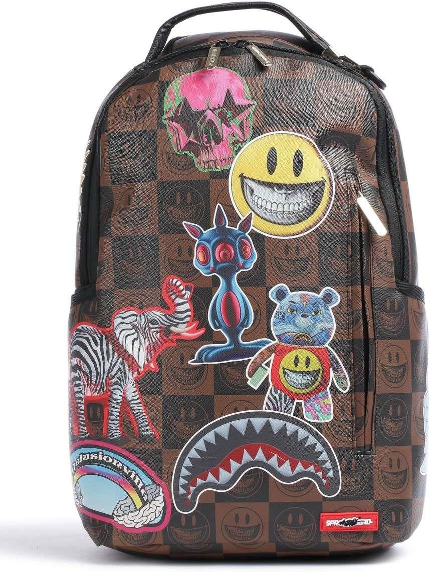 Sprayground Ron English Globalmogul Backpack Plecak brązowy Ceny i
