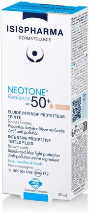 Isis pharma Neotone Radiance Serum Na Dzień Przeciw Przebarwieniom Spf 50 Light 30 ml