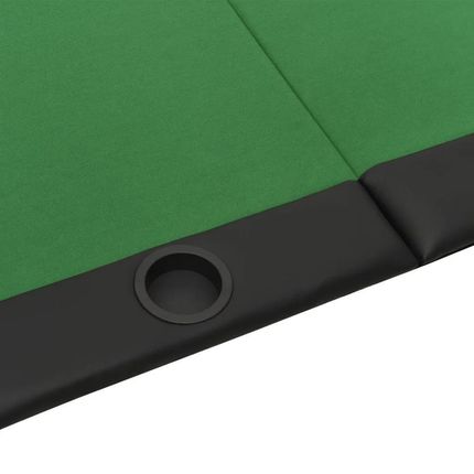 vidaXL Składany blat do pokera dla 10 osób zielony 208x106x3cm 80400 - zdjęcie 2