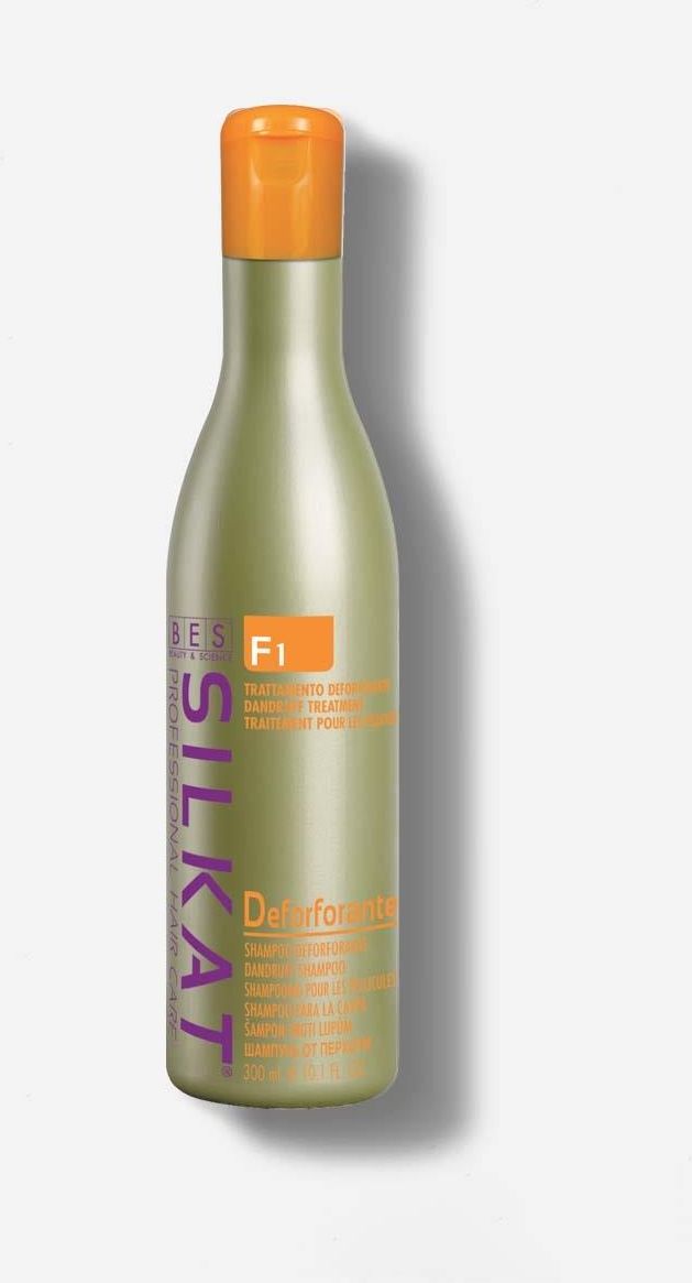 BES Beauty & Science Silkat S1 Shampoo – Seboequilibrante, Für Fettiges Haar, 300 Ml, Mit Guarana-Duft