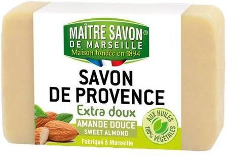 Maitre Savon De Marseille Provence Almond Soap Bar Mydło Ze Słodkich Migdałów 100 g