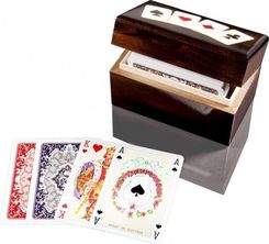 Piatnik Karty lux w pudełku drewnianym z asami 2947 - zdjęcie 1