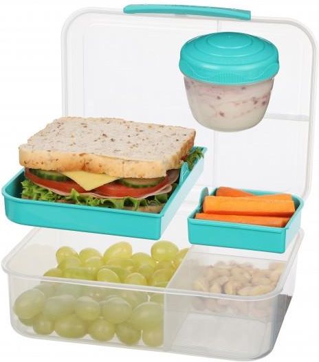 Sistema To Go Bento Lunch 1 65L Mi towy Box Trzykomorowy Z Pojemnikiem sistema-to-go-bento-lunch-1-65l-mi-towy-box-trzykomorowy-z-pojemnikiem