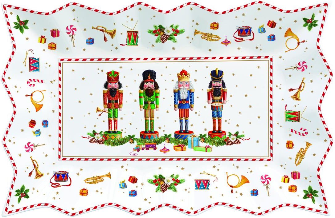 Zdjęcie Easy Life Półmisek Porcelanowy Vintage Nutcracker 35X23Cm (8809258) - Tarczyn