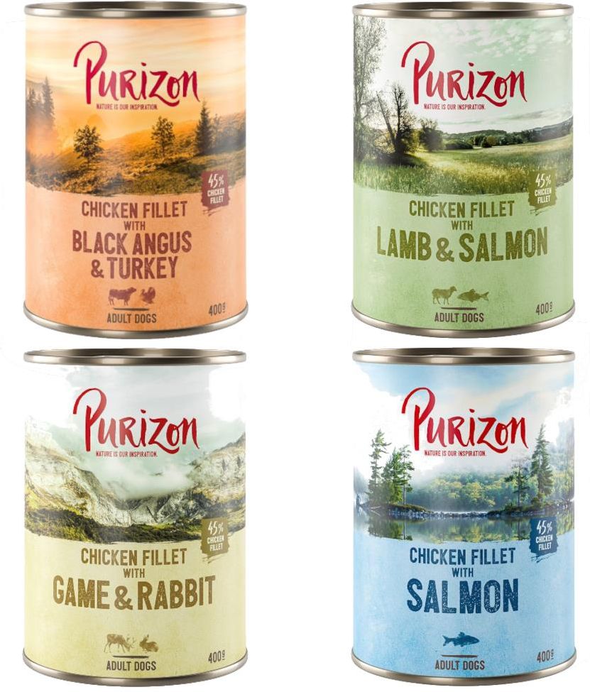 Karma purizon adult mix 12x400g ceny i opinie ceneo pl