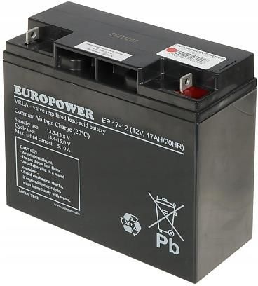 Europower Akumulator 12V/17Ah-Europower-Ep (EP1712)