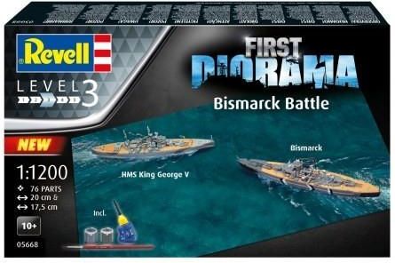 Revell Model Plastikowy First Diorama Set Bismarck Battle GXP852225