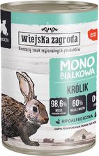 Wiejska Zagroda Monobiałkowa Mokra Dla Kociąt Królik 98,6% Mięsa 400G