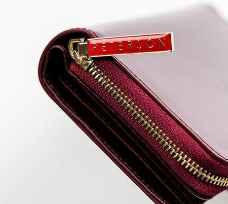 Lakierowany portfel damski na karty RFID — Peterson - zdjęcie 3
