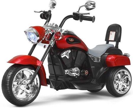Costway Motocykl Elektryczny Dla Dzieci Chopper 3 Km/H Czerwony