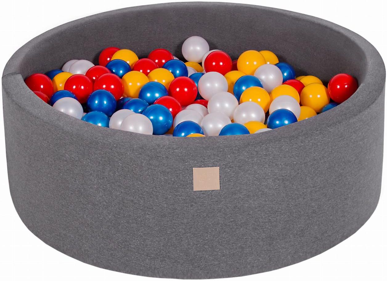 MeowBaby® Piscine À Balles Pour Bébé Enfant Rond Fabriqué en UE 90X30cm
