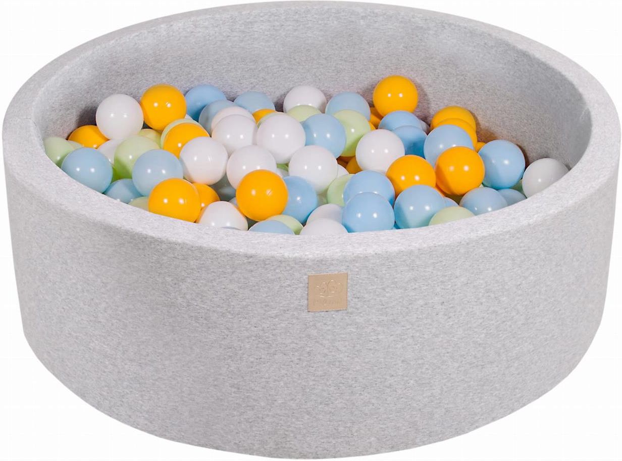MISIOO Ballen voor ballenbad, 500 stuks, meerkleurig ballenbad, ballen 6 cm, plastic ballen gemaakt van 100% LDPE, speelgoed baby, rood, groen, blauw, geel