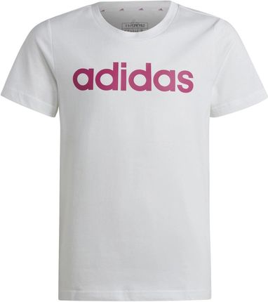 Dziecięca Koszulka z krótkim rękawem Adidas G Lin T Ic3150 – Biały