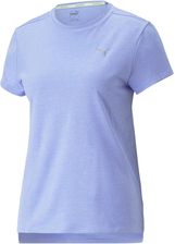 Damska Koszulka z krótkim rękawem Puma Run Favorite Heather SS Tee W 52316828 – Fioletowy - zdjęcie 1