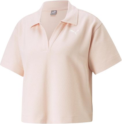 Damska Koszulka z krótkim rękawem Puma Her Polo Tee 67310866 – Różowy