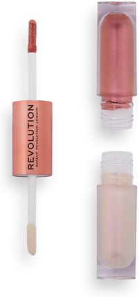 Makeup Revolution Double Up Cienie Do Powiek W Płynie 2 W 1 Odcień Opulence Light Pink 2X2,2ml
