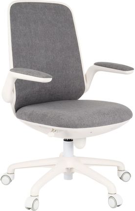 Krzesło biurowe obrotowe Easy White Szare