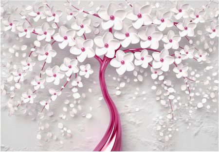 Fototapeta KWIATY 3D Czarodziejska Magnolia Tapeta Do Sypialni Salonu Na Ścianę Flizelina 416x254