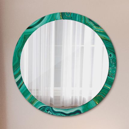 Tulup Lustro z nadrukiem dekoracyjne okrągłe Agat jaspis marmur 100cm (LSDOP00091)