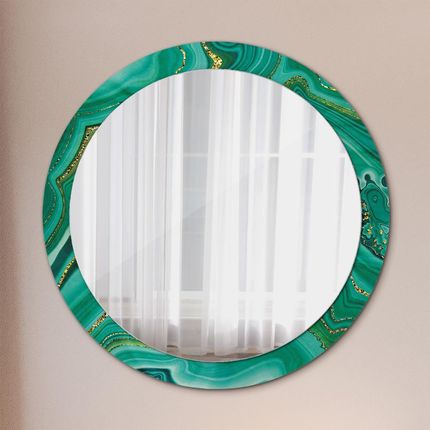 Tulup Lustro z nadrukiem dekoracyjne okrągłe Agat jaspis marmur 90cm (LSDOP00091)