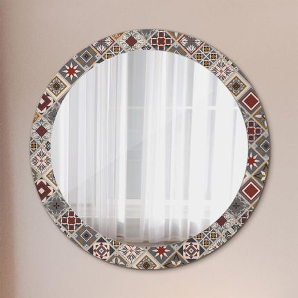 Tulup Lustro dekoracyjne okrągłe Turecki wzór 80cm (LSDOP00098)
