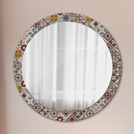 Tulup Lustro dekoracyjne okrągłe Turecki wzór 90cm (LSDOP00098)