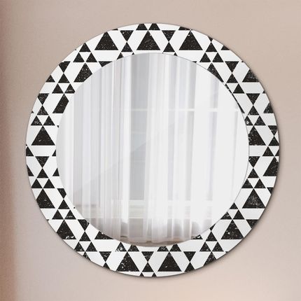 Tulup Lustro dekoracyjne okrągłe Trójkąty geometria 60cm (LSDOP00046)