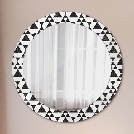 Tulup Lustro dekoracyjne okrągłe Trójkąty geometria 70cm (LSDOP00046)