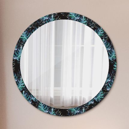 Tulup Lustro dekoracyjne okrągłe Egzotyczne liście 100cm (LSDOP00048)