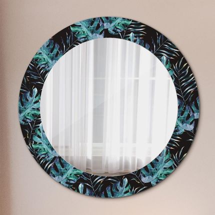 Tulup Lustro dekoracyjne okrągłe Egzotyczne liście 60cm (LSDOP00048)