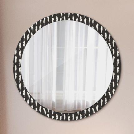 Tulup Lustro dekoracyjne okrągłe Pióra 100cm (LSDOP00051)