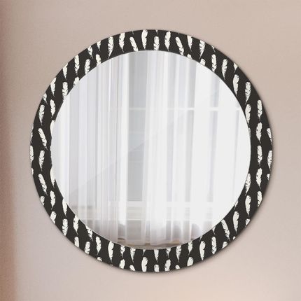 Tulup Lustro dekoracyjne okrągłe Pióra 80cm (LSDOP00051)