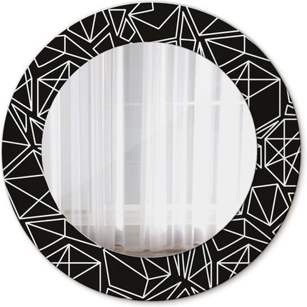 Tulup Lustro dekoracyjne okrągłe Geometryczny wzór 50cm (LSDOP00066)