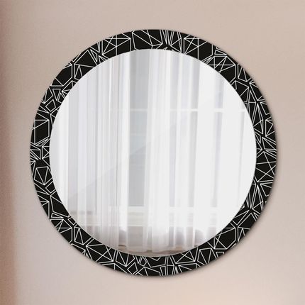 Tulup Lustro dekoracyjne okrągłe Geometryczny wzór 90cm (LSDOP00066)