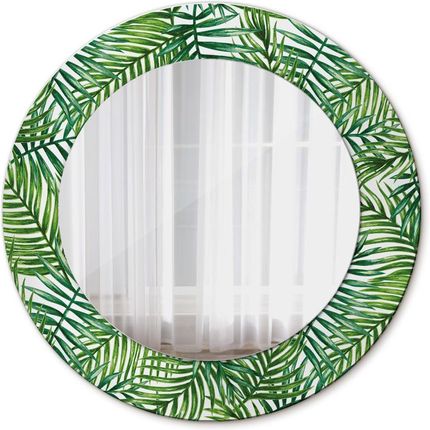 Tulup Lustro dekoracyjne okrągłe Tropikalna palma 50cm (LSDOP00070)