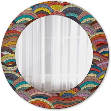 Tulup Lustro dekoracyjne okrągłe Bohemiczny ornament 50cm (LSDOP00078)