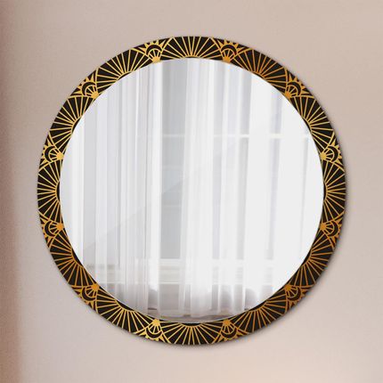 Tulup Lustro dekoracyjne okrągłe Złota mandala 100cm (LSDOP00158)