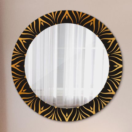 Tulup Lustro dekoracyjne okrągłe Złota mandala 60cm (LSDOP00158)