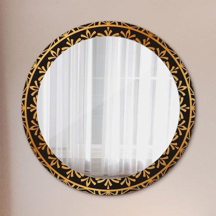 Tulup Lustro dekoracyjne okrągłe Złota mandala 80cm (LSDOP00158)