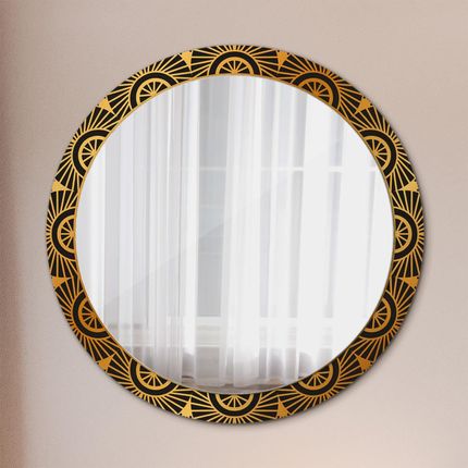 Tulup Lustro dekoracyjne okrągłe Złota mandala 90cm (LSDOP00158)