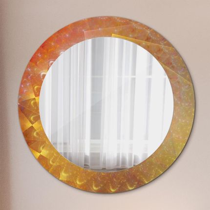 Tulup Lustro z nadrukiem dekoracyjne okrągłe Spirala abstrakcja 60cm (LSDOP00109)