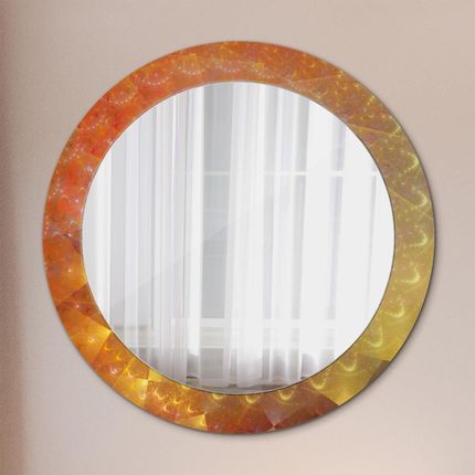 Tulup Lustro z nadrukiem dekoracyjne okrągłe Spirala abstrakcja 70cm (LSDOP00109)