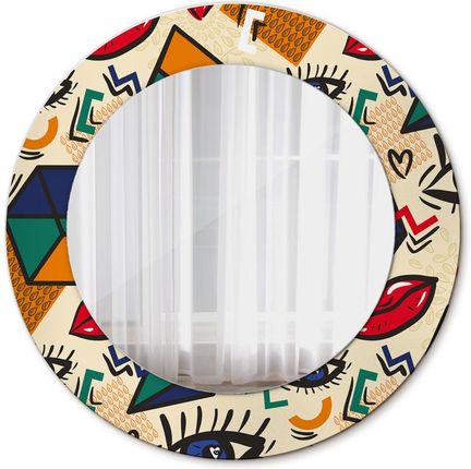 Tulup Lustro dekoracyjne okrągłe Styl pop art 50cm (LSDOP00120)