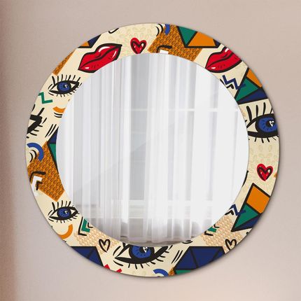 Tulup Lustro dekoracyjne okrągłe Styl pop art 60cm (LSDOP00120)