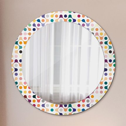 Tulup Lustro dekoracyjne okrągłe Bezszwowy wielokolorowy 70cm (LSDOP00125)