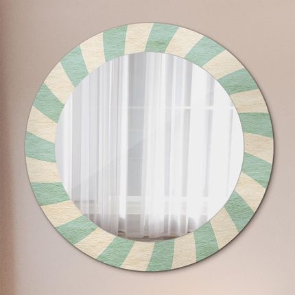 Tulup Lustro dekoracyjne okrągłe Retro pastelowy wzór 60cm (LSDOP00127)